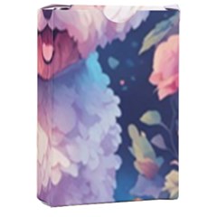 Cute Puppy With Flowers Playing Cards Single Design (rectangle) With Custom Box