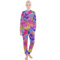 Pink And Blue Floral Women s Lounge Set by Sparkle