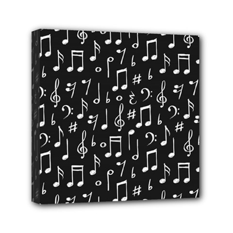 Chalk Music Notes Signs Seamless Pattern Mini Canvas 6  X 6  (stretched) by Ravend