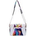 Wild cat Shoulder Bag with Back Zipper View3