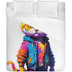 Wild Cat Duvet Cover (california King Size) by Sosodesigns19