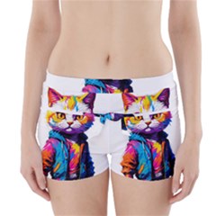 Wild cat Boyleg Bikini Wrap Bottoms