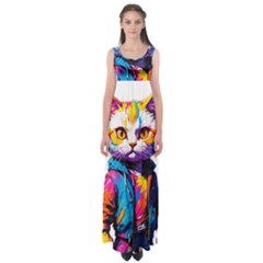 Wild cat Empire Waist Maxi Dress