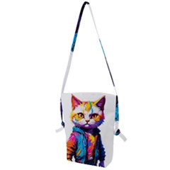 Wild cat Folding Shoulder Bag