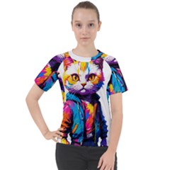 Wild cat Women s Sport Raglan T-Shirt