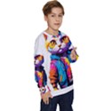 Wild cat Kids  Crewneck Sweatshirt View3