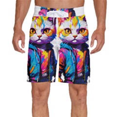 Wild cat Men s Beach Shorts