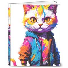 Wild cat 8  x 10  Hardcover Notebook