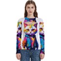 Wild cat Women s Cut Out Long Sleeve T-Shirt View1