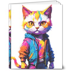 Wild cat 8  x 10  Softcover Notebook