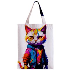 Wild Cat Zipper Classic Tote Bag