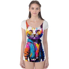 Wild Cat Boyleg Leotard 