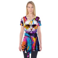 Wild Cat Short Sleeve Tunic 