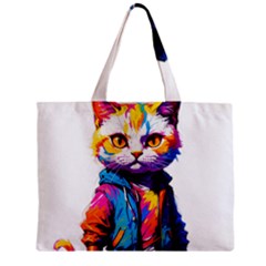 Wild Cat Zipper Mini Tote Bag by Sosodesigns19