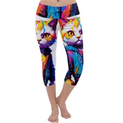 Wild Cat Capri Yoga Leggings