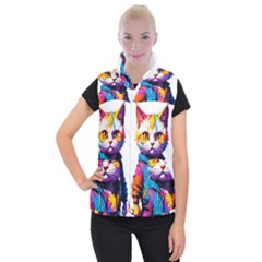 Wild Cat Women s Button Up Vest