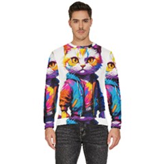 Wild Cat Men s Fleece Sweatshirt by Sosodesigns19