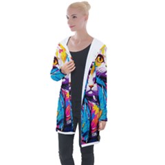 Wild Cat Longline Hooded Cardigan