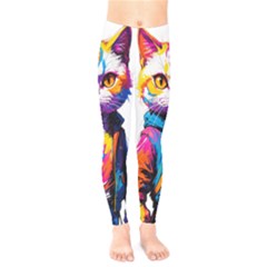 Wild Cat Kids  Leggings by Sosodesigns19