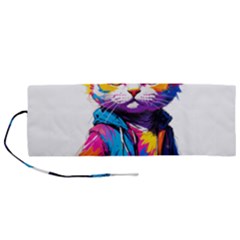 Wild Cat Roll Up Canvas Pencil Holder (m) by Sosodesigns19