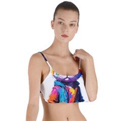 Wild Cat Layered Top Bikini Top  by Sosodesigns19