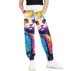 Wild Cat Kids  Joggers by Sosodesigns19