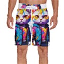 Wild cat Men s Beach Shorts View1