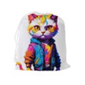 Wild cat Drawstring Pouch (XL) View2