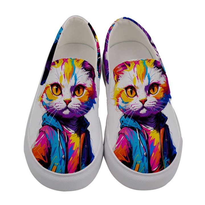 Wild cat Women s Canvas Slip Ons