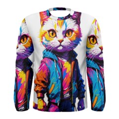 Wild Cat Men s Long Sleeve T-shirt by Sosodesigns19