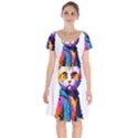 Wild cat Short Sleeve Bardot Dress View1