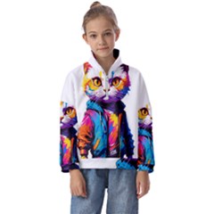 Wild Cat Kids  Half Zip Hoodie