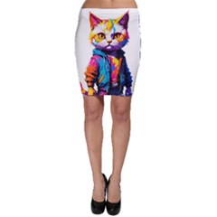 Wild Cat Bodycon Skirt by Sosodesigns19