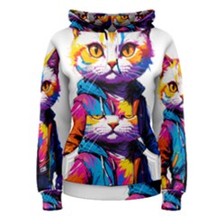 Wild Cat Women s Pullover Hoodie by Sosodesigns19