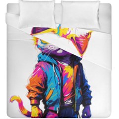 Wild Cat Duvet Cover Double Side (king Size) by Sosodesigns19