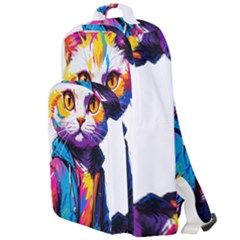 Wild Cat Double Compartment Backpack by Sosodesigns19