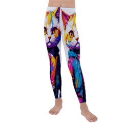 Wild Cat Kids  Lightweight Velour Leggings by Sosodesigns19