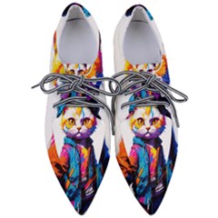 Wild Cat Pointed Oxford Shoes by Sosodesigns19