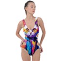 Wild cat Side Cut Out Swimsuit View1