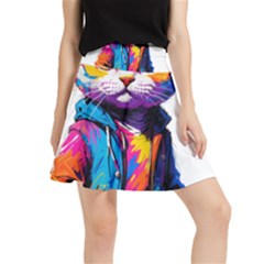 Wild Cat Waistband Skirt