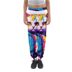 Wild Cat Women s Jogger Sweatpants by Sosodesigns19