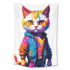 Wild Cat Large Tapestry