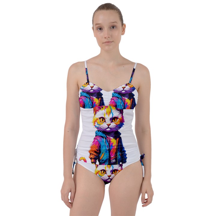 Wild cat Sweetheart Tankini Set