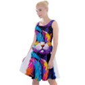 Wild cat Knee Length Skater Dress View1