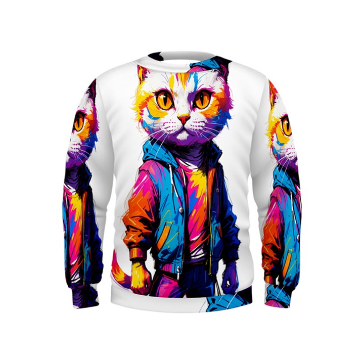 Wild cat Kids  Sweatshirt