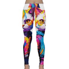 Wild Cat Classic Yoga Leggings by Sosodesigns19