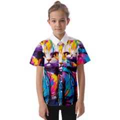 Wild Cat Kids  Short Sleeve Shirt