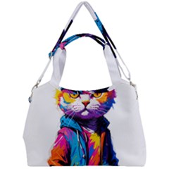 Wild Cat Double Compartment Shoulder Bag