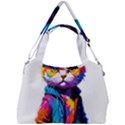 Wild cat Double Compartment Shoulder Bag View2