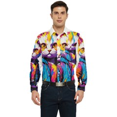 Wild Cat Men s Long Sleeve Pocket Shirt 